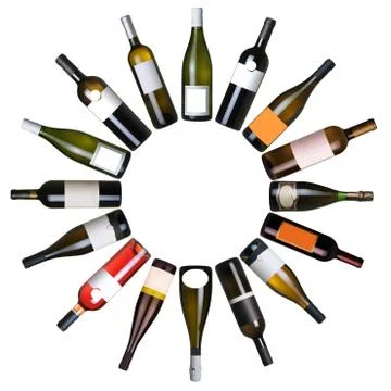 Wine bottles Stock Photos