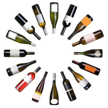 Wine bottles Stock Photos
