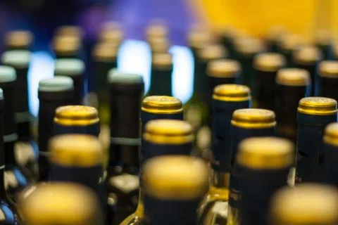 Wine bottles Stock Photos