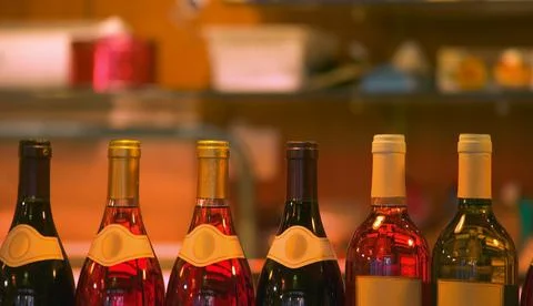 Wine Bottles Foto stock