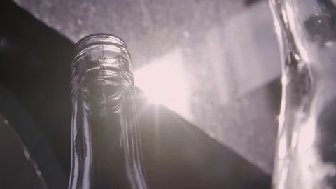 Wine bottling machines Stock Footage 72186287