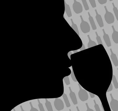 Wine bouquet Stock Illustration