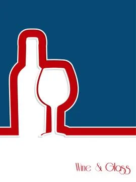 Wine brochure design Stock Illustration