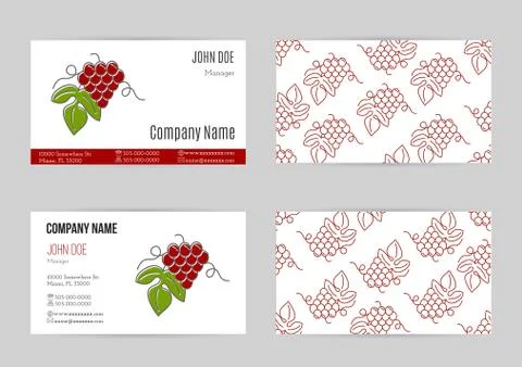 Wine business vector template. Stock Illustration