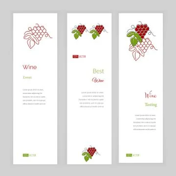 Wine business vector template. Stock Illustration