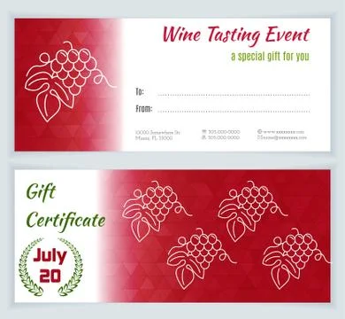 Wine business vector template. Stock Illustration