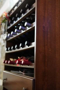 Wine cabinet. Stock Photos