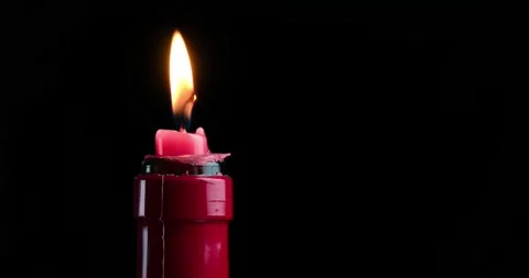Wine candle Stock Footage 140578836