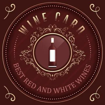 Wine Card Stock Illustration