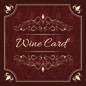 Wine Card Stock Illustration