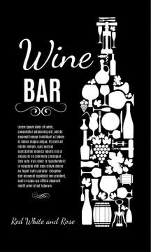 Wine card Stock Illustration
