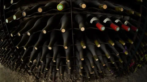Wine cellar 003 Stock Footage 25323969