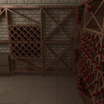Wine Cellar 3D Model
