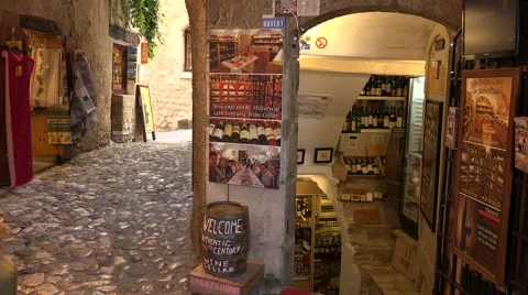 Wine cellar cave in Saint Paul de Vence, France Video stock 51102324