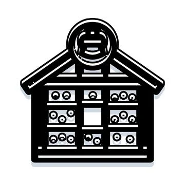 Wine cellar exploring, tasting, and storage icon Ilustración de archivo