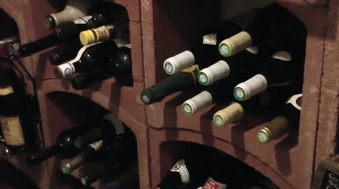 Wine Cellar Home Basement Stock Footage 20602748