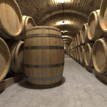 Wine cellar Stock Illustration