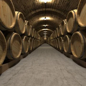 Wine cellar Stock Illustration