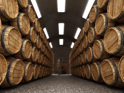 Wine cellar Stock Illustration