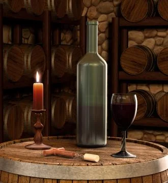 Wine cellar Foto stock