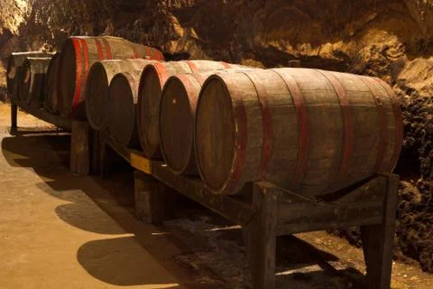 Wine cellar Foto stock