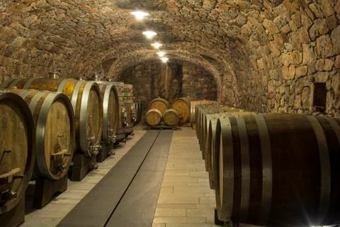 Wine cellar Stock Photos