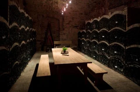 Wine cellar Foto stock