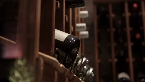 Wine cellar stacks dynamic Stock-Footage 91013719