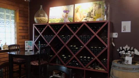 Wine cellar in a winery. Stockbeeldmateriaal 159628682