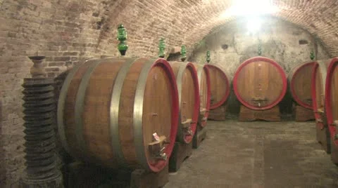 The wine cellars of Montepulciano Video stock 12453946
