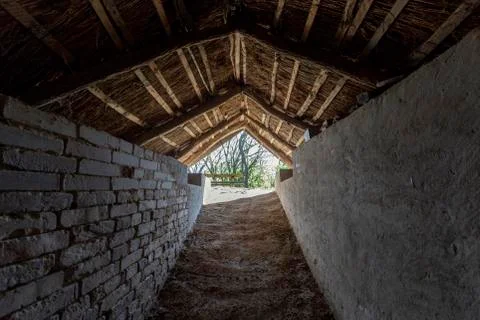 Wine cellars in Ocsa, Hungary Stock Photos