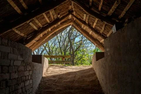 Wine cellars in Ocsa, Hungary Stock Photos