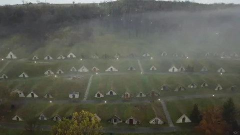 Wine cellars at in Tokaj 動画素材 120418892