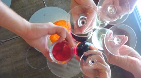 Wine Cheers Stock Footage