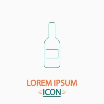 Wine computer symbol Stock Illustration