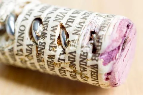 Wine Cork Cap Macro Stock Photos