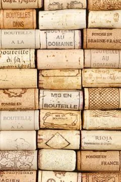 Wine cork pattern background Stock Photos