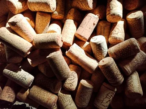 Wine cork set Stock Photos