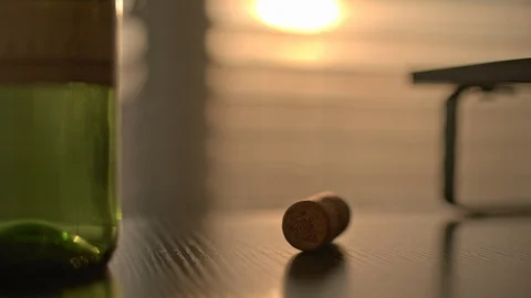 Wine Cork Sunset Stock Footage 109327067