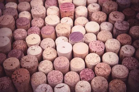 Wine corks background Foto stock