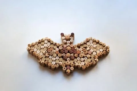 Wine corks bat with a copy space Stock Photos