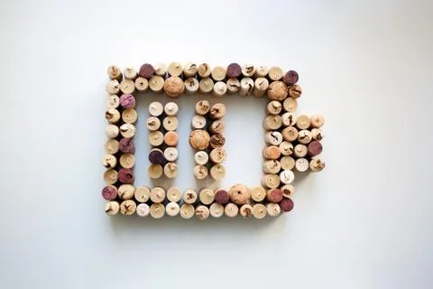 Wine corks battery charge level Stock Photos