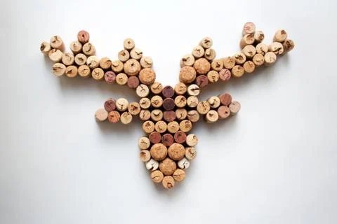 Wine corks deer head Stock Photos