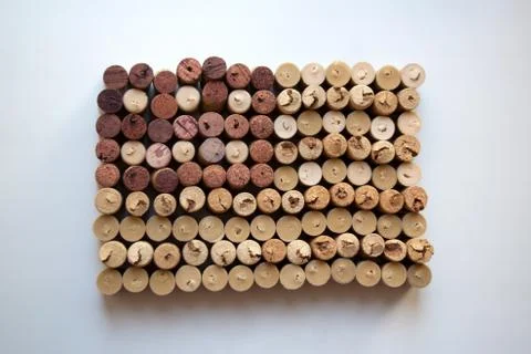 Wine corks flag of the USA Stock Photos