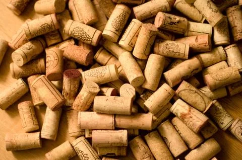 Wine corks heap Stock Photos