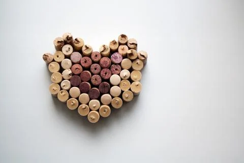 Wine corks heart Stock-Fotos