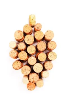 Wine corks isolated Stock Photos