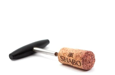 Wine corks isolated on the white Stock Photos