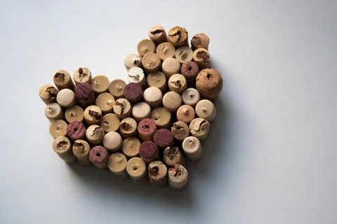 Wine corks love Stock Photos