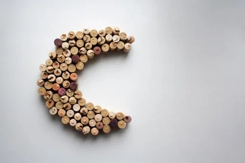 Wine corks moon Stock Photos